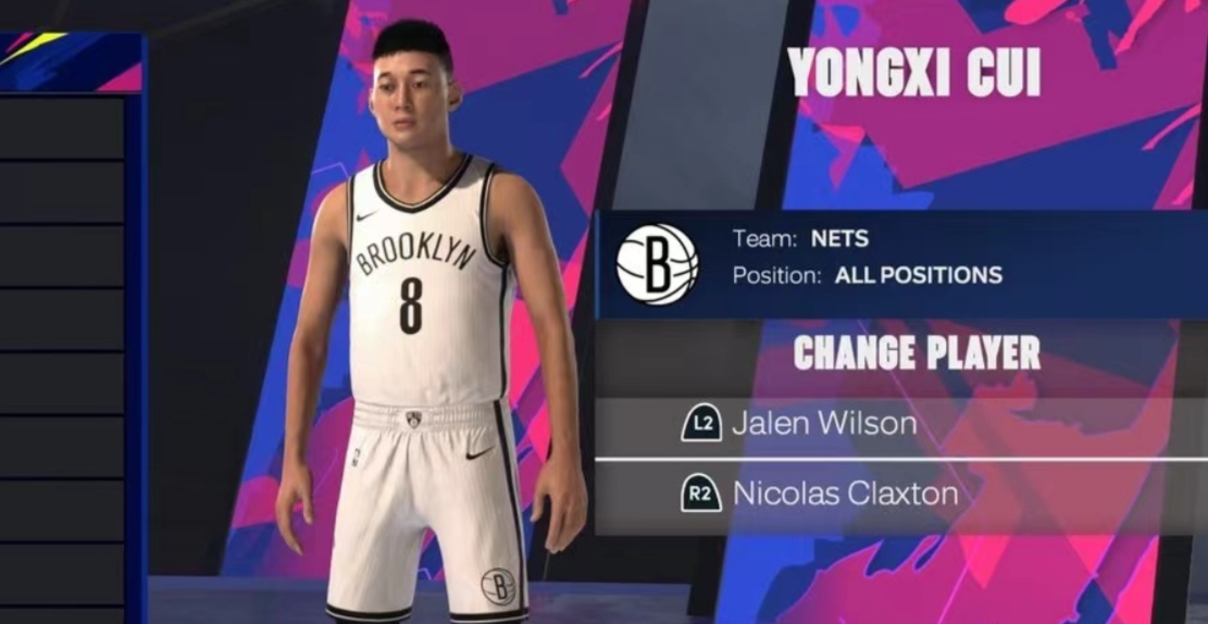 王德发？NBA2K25里的崔永熙长这样？？什么鬼！